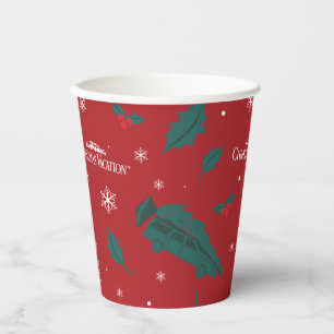 Gobelets En Papier Vacances de Noël Holly Motif