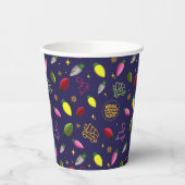 Gobelets En Papier Vacances de Noël | Motif de vacances (Gauche)