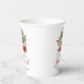 Gobelets En Papier Vacances de Noël pour manger et être heureux (Droite)