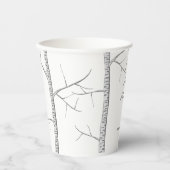 Gobelets En Papier Vacances hiver simple Red Cardinal Birger Tree (Recto)