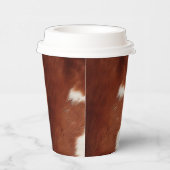 Gobelets En Papier Vache blanche Brown (Droite)