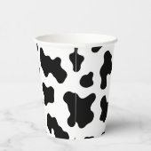 Gobelets En Papier Vache blanche et noire Imprimer Fête d'anniversair (Droite)