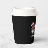 Gobelets En Papier Vache Noël Vache Louvain Cadeau Vacances ferme (Droite)