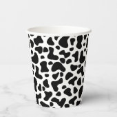 Gobelets En Papier Vache noire et blanche Imprimer Anniversaire (Verso)