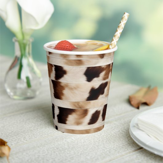 Gobelets En Papier Vache rustique Imprimer Western Country Cowboy Par (Insitu)