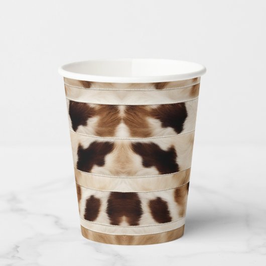 Gobelets En Papier Vache rustique Imprimer Western Country Cowboy Par (Gauche)