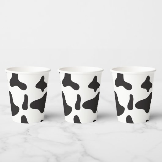 Gobelets En Papier Vache Saint Anniversaire Vache Imprimer Coupes de  (Multi)