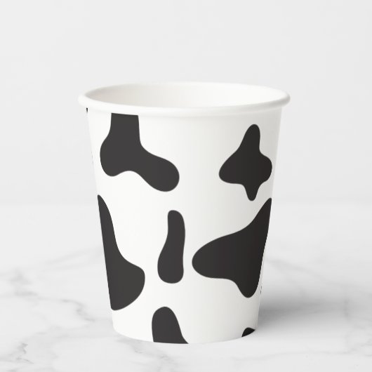 Gobelets En Papier Vache Saint Anniversaire Vache Imprimer Coupes de  (Recto)