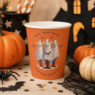 Gobelets En Papier Vachers fantômes effrayants Western Halloween