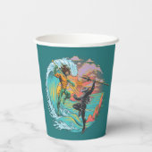 Gobelets En Papier Vague marémotrice Aquaman & Black Manta (Verso)