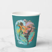 Gobelets En Papier Vague marémotrice Aquaman & Black Manta (Recto)