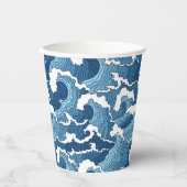 Gobelets En Papier Vagues Abstraites (Recto)