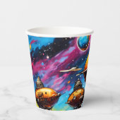 Gobelets En Papier Vaisseau spatial (Recto)