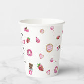 Gobelets En Papier Valentine Desserts Petite amoureuse Anniversaire m (Gauche)