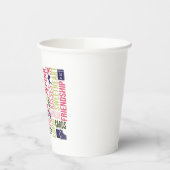 Gobelets En Papier Valentine Mots Saint Valentin (Gauche)