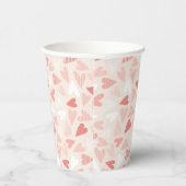 Gobelets En Papier Valentines Jour Chic Coeurs Rose (Droite)