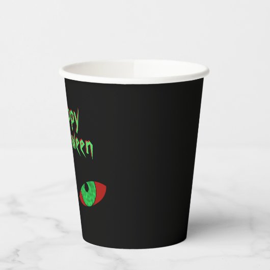 Gobelets En Papier Vampire Eyes Happy Halloween Boire Cup (Gauche)