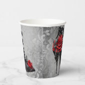 Gobelets En Papier Vampy Vogue Grunge | Stiletto Lace Bootie Roses (Droite)