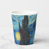 Gobelets En Papier Van Gogh Starry Classic Nuit Impressionnisme Art (Recto)