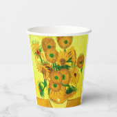 Gobelets En Papier Van Gogh Sunflowers (Verso)