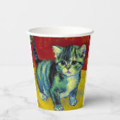 Gobelets En Papier Van Gogh Tabby Cat (Verso)