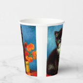 Gobelets En Papier Van Gogh Tuxedo Cat (Droite)