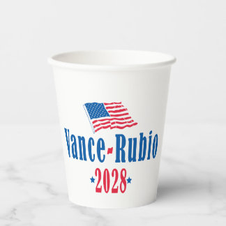 Gobelets En Papier Vance Rubio 2028 (flag)