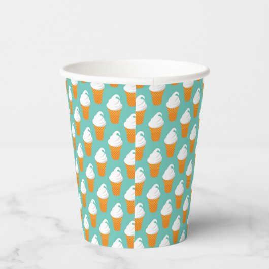 Gobelets En Papier Vanilla Ice Cream Cone Motif (Droite)