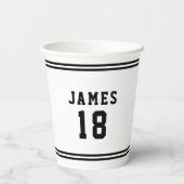 Gobelets En Papier Variabilité de couleur modifiable Ajouter le nom N (Verso)