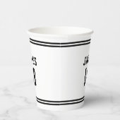 Gobelets En Papier Variabilité de couleur modifiable Ajouter le nom N (Droite)