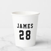 Gobelets En Papier Variété de couleur personnalisée simple (Recto)