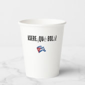 Gobelets En Papier vaso con frase cubana (Recto)