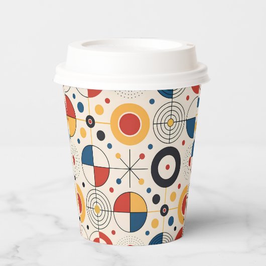 Gobelets En Papier Vaso diseño geométrico (Recto)