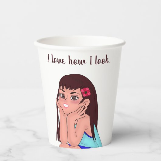 Gobelets En Papier vaso para chicas (Recto)