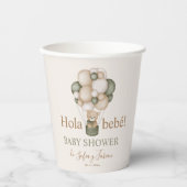 Gobelets En Papier Vasos De Papel Teddy Bear Baby shower Garçon (Recto)