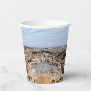 Gobelets En Papier Vatican, Italie : Vue aérienne Carré de Saint-Pier