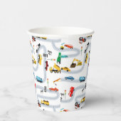 Gobelets En Papier Véhicules de transport Voitures et Camions Trafic (Droite)