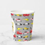 Gobelets En Papier Véhicules d'urgence personnalisés Transport (Gauche)