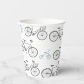 Gobelets En Papier Vélo bleu (Recto)