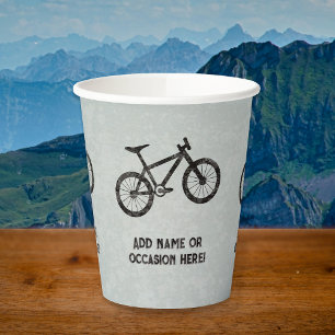 Gobelets En Papier Vélo de montagne pour les gars sportifs look indus