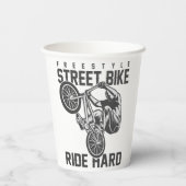 Gobelets En Papier Vélo de rue (Verso)