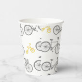 Gobelets En Papier Vélo jaune (Droite)