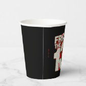 Gobelets En Papier Vendredi 13 | Logo 3D empilé saignant (Droite)