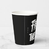 Gobelets En Papier Vendredi 13 | Logo empilé peint (Droite)