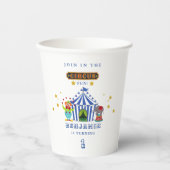 Gobelets En Papier Venez tous Big Top Circus 1er Anniversaire (Recto)
