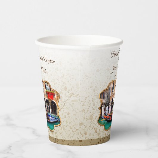 Gobelets En Papier Vénitienne Gondolas (Droite)