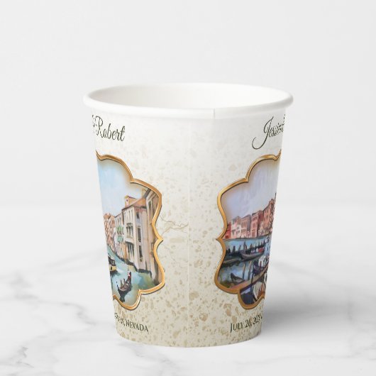 Gobelets En Papier Vénitienne Gondolas (Droite)