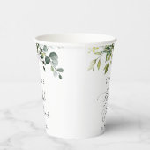 Gobelets En Papier Verdure, Eucalyptus Feuilles, Boho, Fête des marié (Droite)