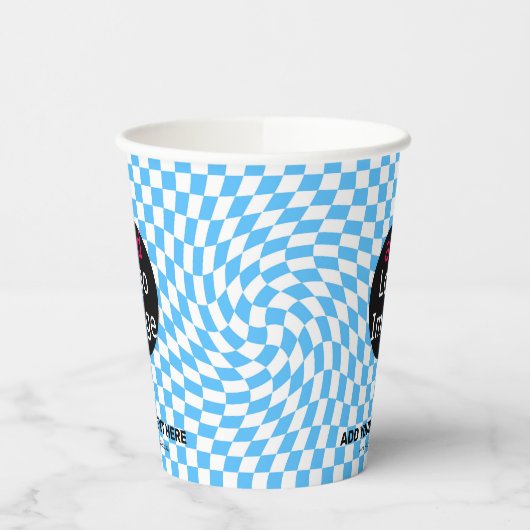 Gobelets En Papier Vérificateur professionnel personnalisé moderne bl (Gauche)