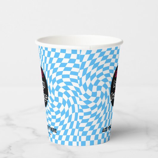 Gobelets En Papier Vérificateur professionnel personnalisé moderne bl (Droite)